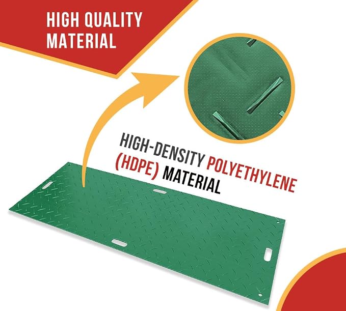 5 Pk 3' x 8' Green Ground Protection Mats - Image 5