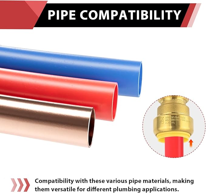 10piece EFIELD 3/4 Inch Straight Coupling Push-Fit Fitting | Connect Pex - Image 6