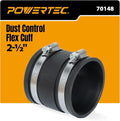 POWERTEC 70148 Dust Control Flex Cuff by POWERTEC