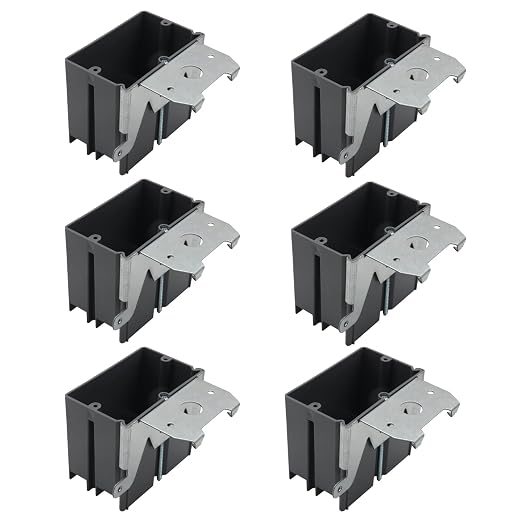 1-Gang Adjustable PVC Electrical Box, 21 Cu in, ETL Listed by YQSIYU