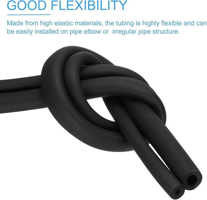 PATIKIL 1 7/8" ID x 6.6Ft x 0.59" Pipe Insulation Foam Tube, Pipe Cover Wrap - Image 5