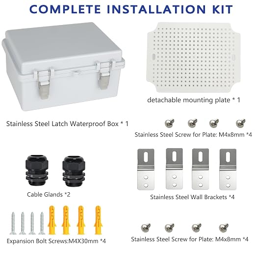 Electrical Junction Box, IP67 Waterproof Outdoor Box ABS Plastic Enclosure - Image 7