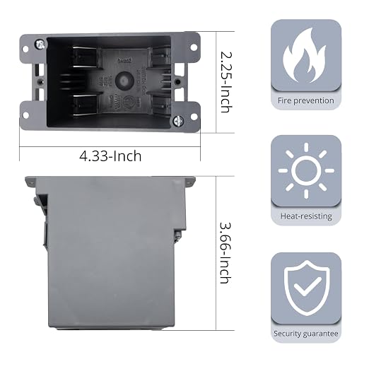 1-Gang 20 cu.in. PVC Old Work Outlet Box, ETL Listed - Image 3