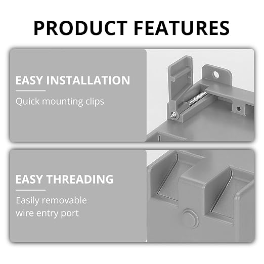 Old Work 1 Gang Outlet Box, 4.33 Inch Length By 2.32 Inch Width By 3.7 Inch - Image 4