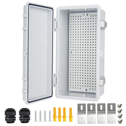Electrical Junction Box, IP67 Waterproof Outdoor Box ABS Plastic Enclosure by Qukipet