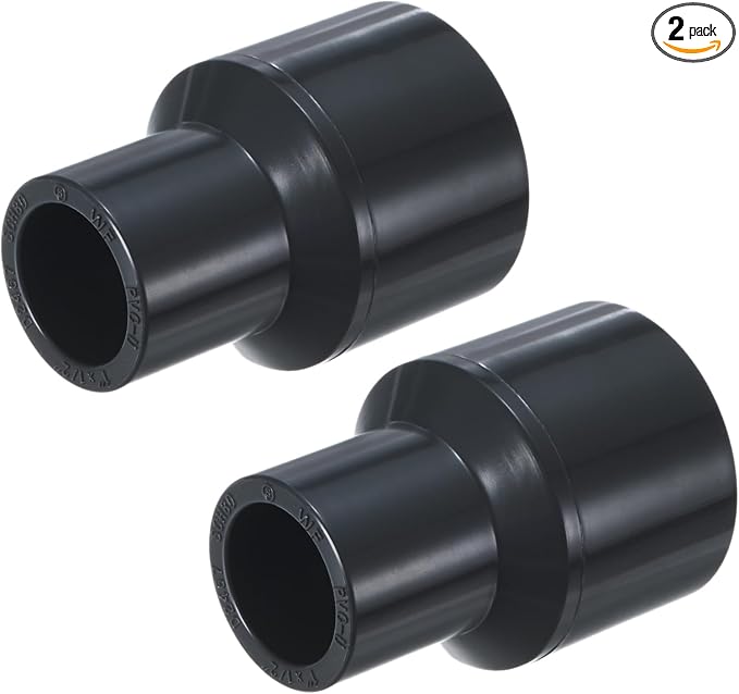M METERXITY 2-Pack UPVC Reducer Pipe Fitting by MMETERXITY