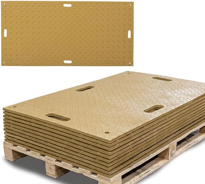 5 Pk 3' x 8' Tan Ground Protection Mats by MyteeProducts
