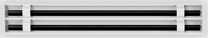 BUILDMART - 24x4 Modern AC Vent Cover - Decorative White Aluminum Air Vent - - Image 2
