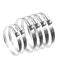 6PCS Adjustable Stainless Steel Duct Clamps by maierke