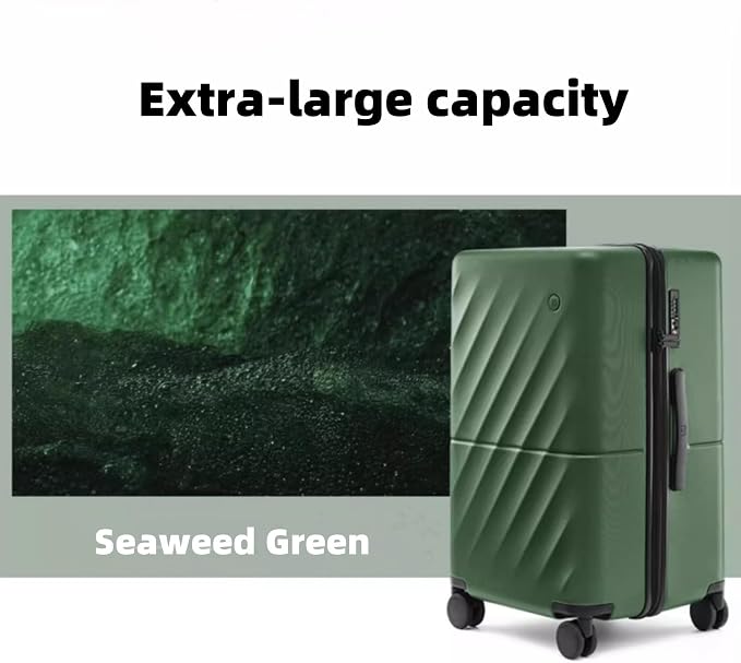 NINETYGO Trunk Luggage 24 Inch, Medium Checked Luggage - Image 2