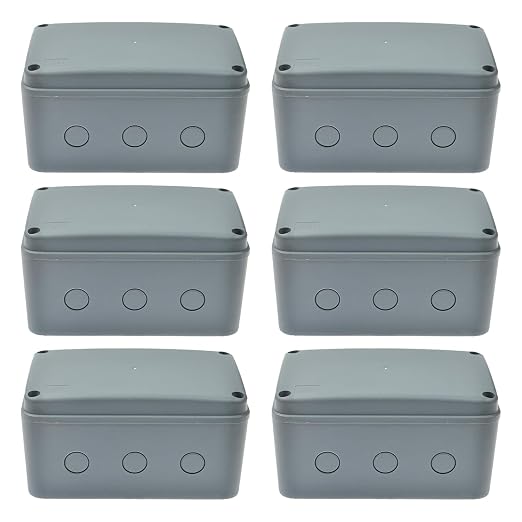 Nineleaf Waterproof Electrical Box, 6PK Outdoor Junction Boxes, IP66 External by NineLeaf