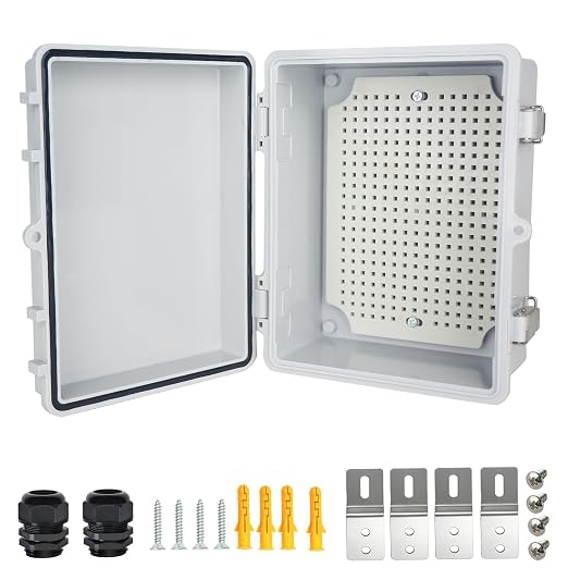 Electrical Junction Box, IP67 Waterproof Outdoor Box ABS Plastic Enclosure by Qukipet