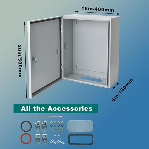 Waterproof Electrical Enclosure 20 x 16 x 6'', Outdoor Electrical Box - Image 7