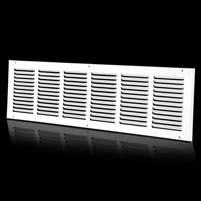 Fits 24x8 Duct Opening | Steel Return Air Grille, Air Return Vent Cover by Hathoro