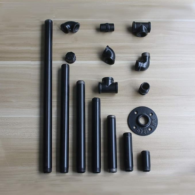 6 Pack 3/4" × 30" Pre-Cut Black Metal Pipe, Industrial Steel Fits Standard - Image 5