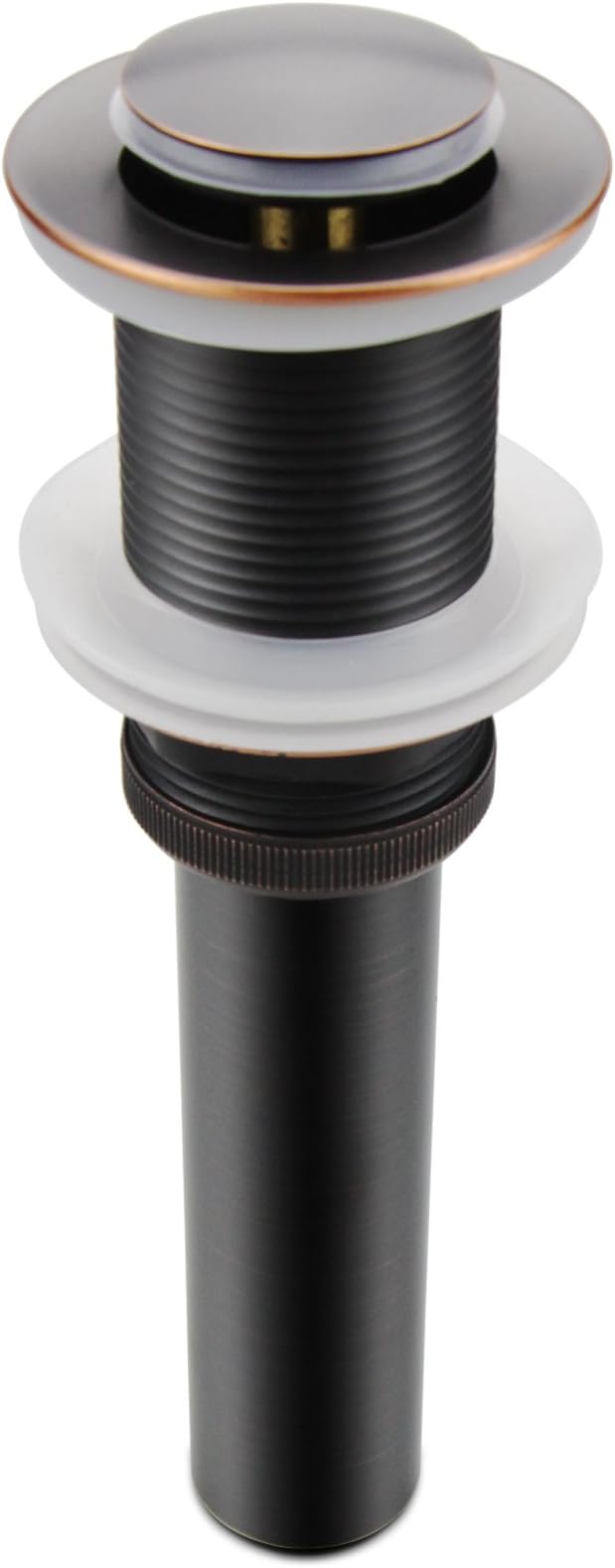 Bathroom Sink Pop Up Drain Without Overflow, Small Cap, Oil Rubbed Bronze - Image 9