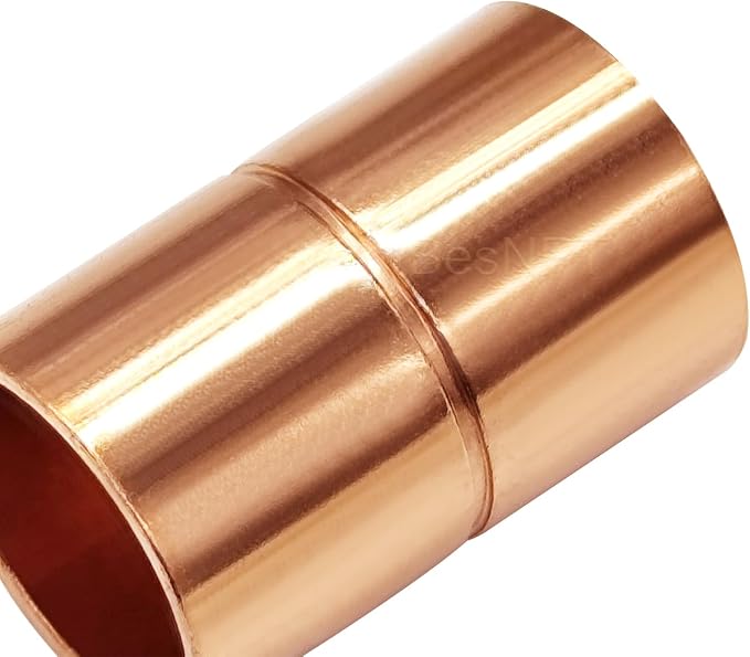 10 Pcs 3/4 Inch Straight Copper Coupling Fittings, Pipe Solder Joint | C X C - Image 6