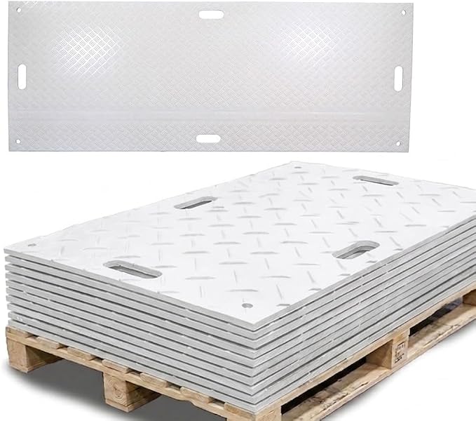 5 Pk 3' x 8' White Ground Protection Mats by MyteeProducts