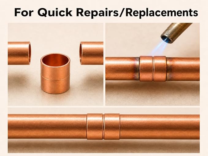 AngryPony 1/2 Copper Fittings, 1/2 Copper Coupling - Image 5