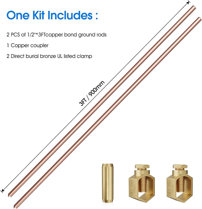 6ft Ground Rod Kit - Image 2
