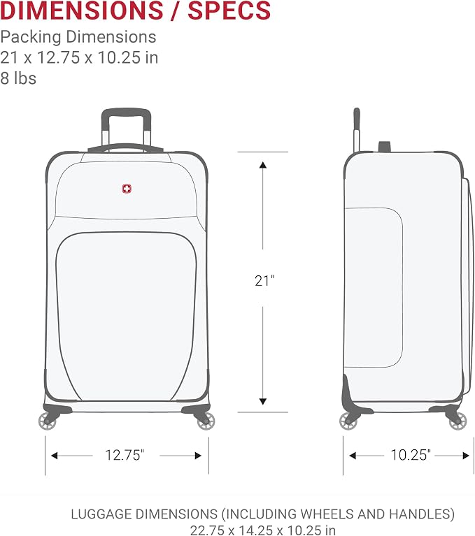 SwissGear Sion Softside Expandable Luggage – Carry-On Suitcase - Image 7