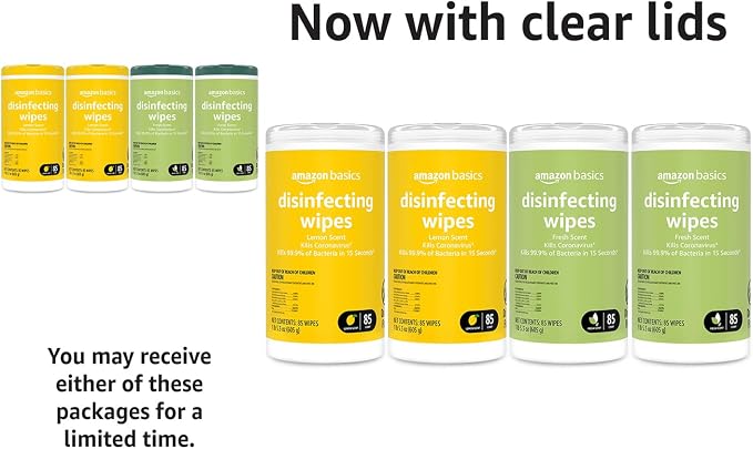 Amazon Basics Wipes, Lemon & Fresh Scent, Sanitizes/Cleans/Deodorizes - Image 7