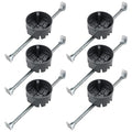6 Pack Round PVC Remodel Junction Box by YQSIYU