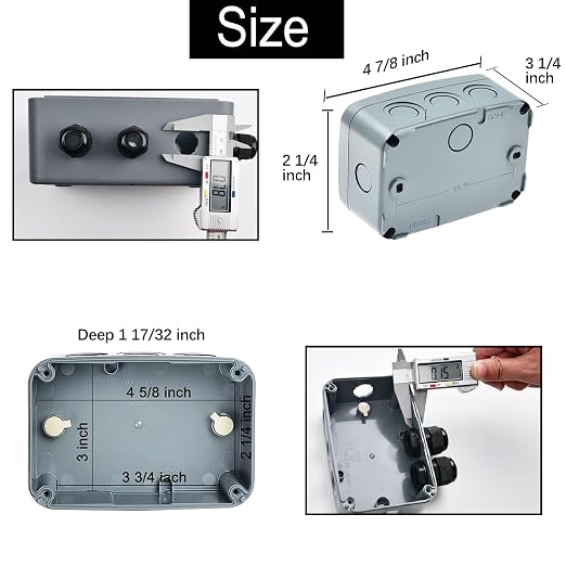 Outdoor Junction Box, 3 Set Electrical Boxes - Image 5