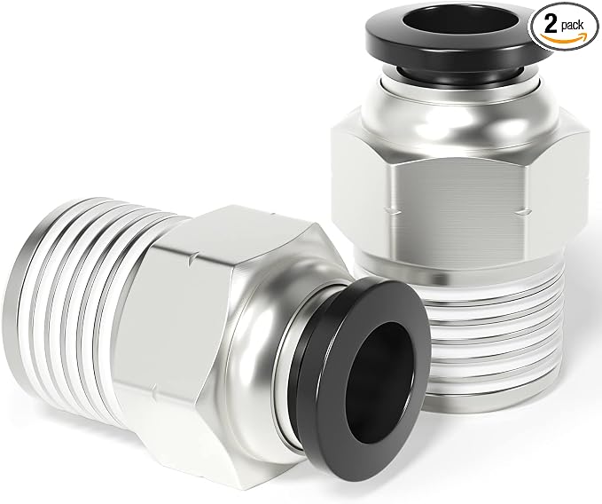 TAILONZ PNEUMATIC Male Straight 12mm Tube OD x 1/4 Inch NPT Thread Push to by TAILONZPNEUMATIC