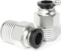 TAILONZ PNEUMATIC Male Straight 12mm Tube OD x 1/4 Inch NPT Thread Push to by TAILONZPNEUMATIC