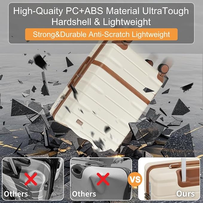 Luggage Sets Lightweight Hard Shell Suitcases - Image 2