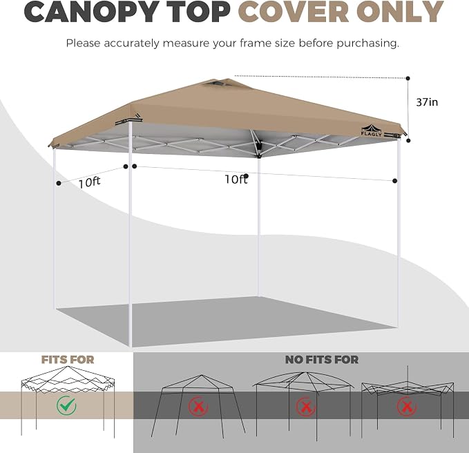 10x10ft Replacement Canopy Top - Image 2