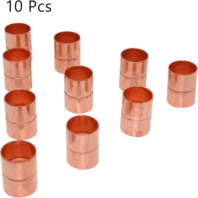Straight Copper Fittings, 7/8 Inch ID Copper Pipe Welding Joint - Image 3