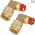 90° Swivel Male Elbow, 3/4" Tube x 3/8" NPT, DOT Approved 2PCS | by BOERAY