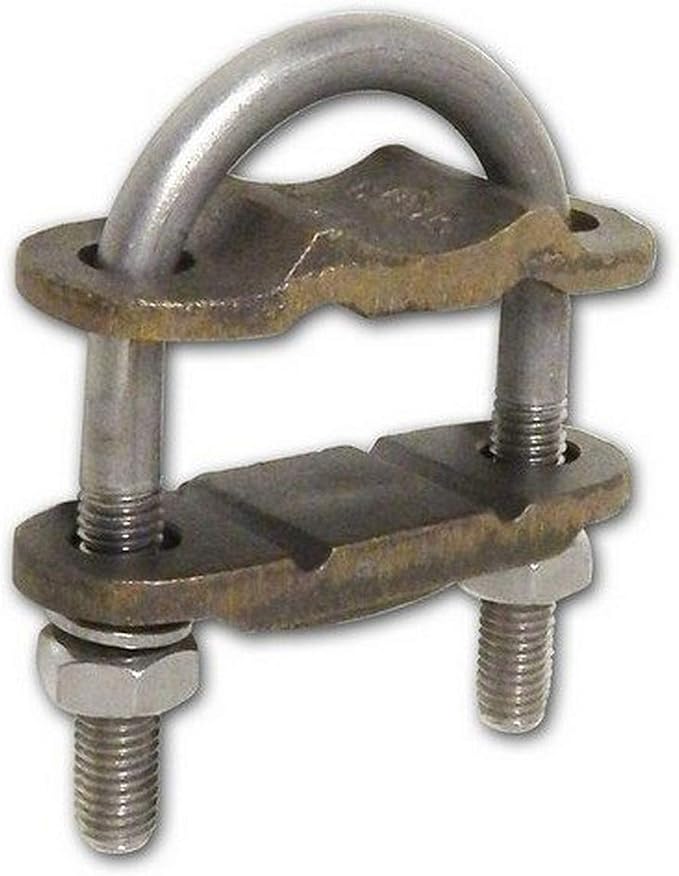 Morris 91764 Copper Ground Clamp, U Bolt, 2 Conductor, 3-1/2-inch Pipe by Morris