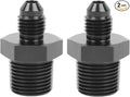 EVIL ENERGY 4AN Male Flare to 3/8" NPT Pipe Fitting Adapter Straight Aluminum by EVILENERGY
