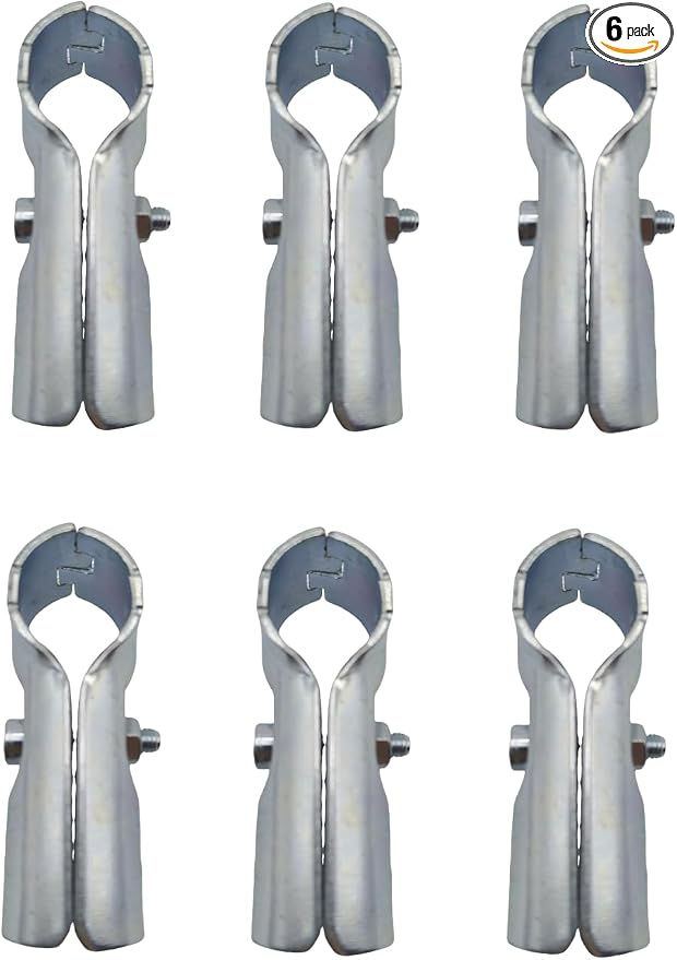 6 Pcs T Pipe Connector Tee Clamp Fittings, Fit 1/2" EMT Conduit OD 3/4 inch by FLEXKEA
