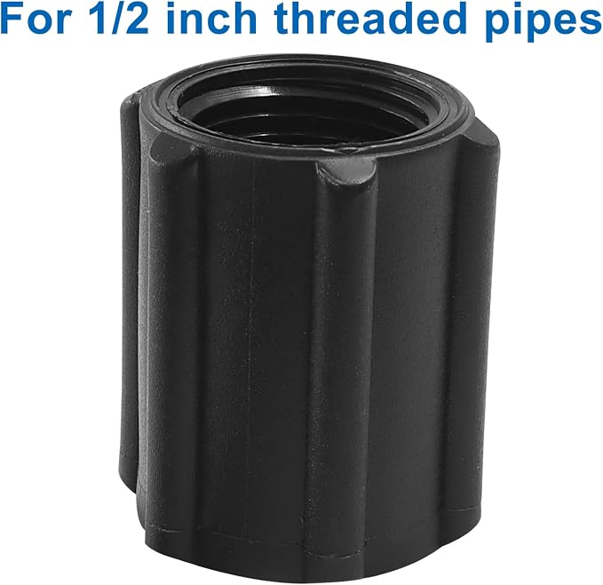 5 Pack 1/2 Inch Double Female Thread Joint PVC Coupling | Threaded, NPT Coupling - Image 3