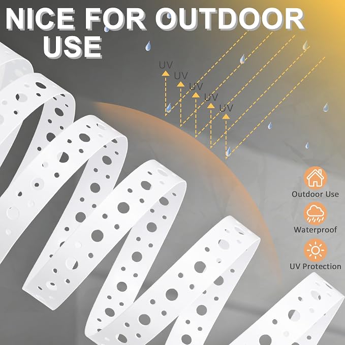 White Coating Metal Strapping 1-Inch x 33FT 0.6mm Thickness - Image 4