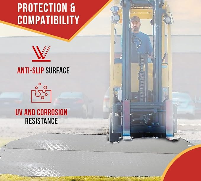 5 Pk 3' x 8' White Ground Protection Mats - Image 6