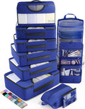 Veken 10 Set Packing Cubes for Travel Essential, Suitcase Organizer Bags in 4 by Veken
