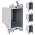 1-Gang Old Work Outlet Box, 14 Cubic Inch Single Gang PVC Electrical Box Swing by OhLectric
