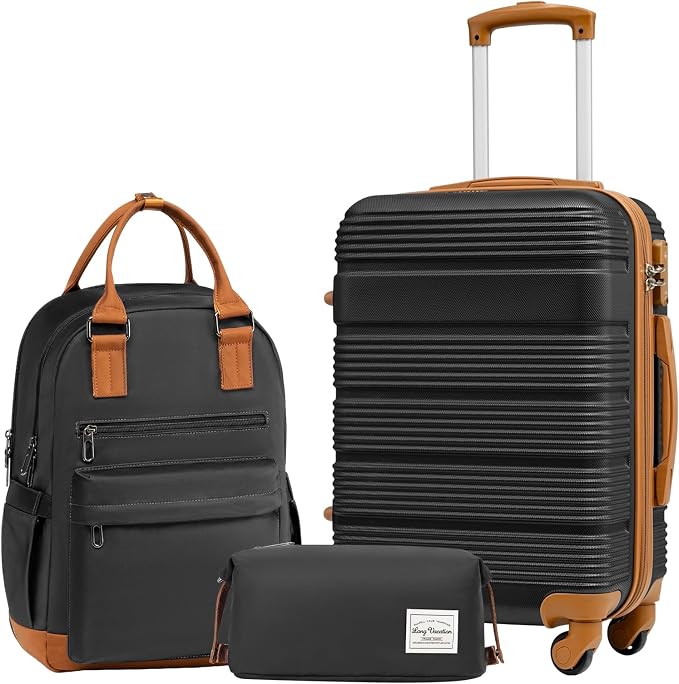 LONG VACATION 3 Piece Carry On Luggage Set by LONG+VACATION