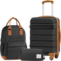 LONG VACATION 3 Piece Carry On Luggage Set by LONG+VACATION