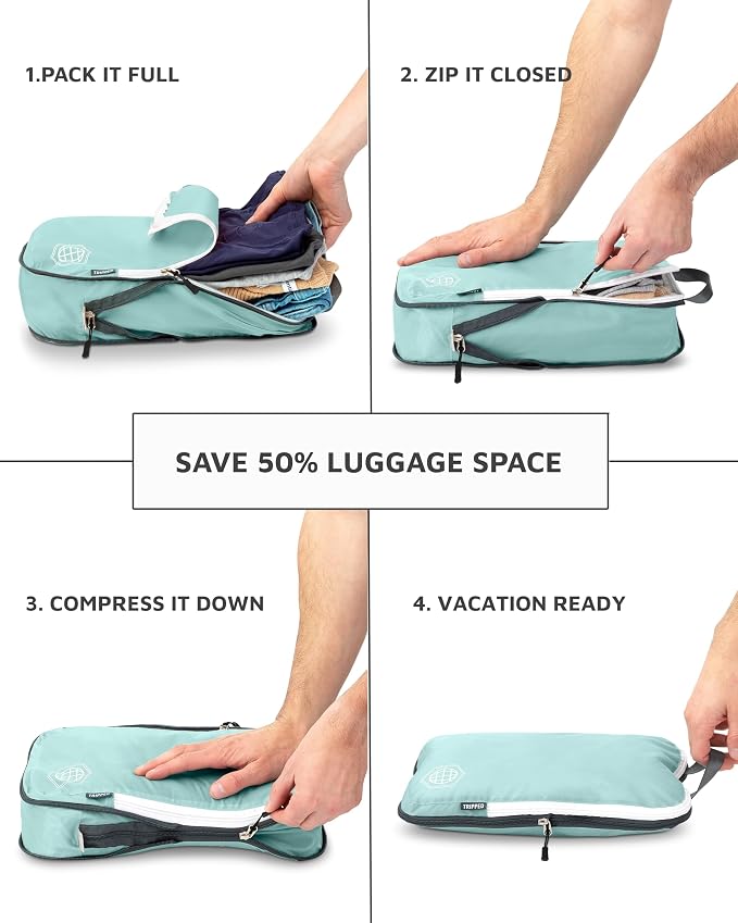 Extra Large Compression Packing Cube 6 Piece Set - Image 5