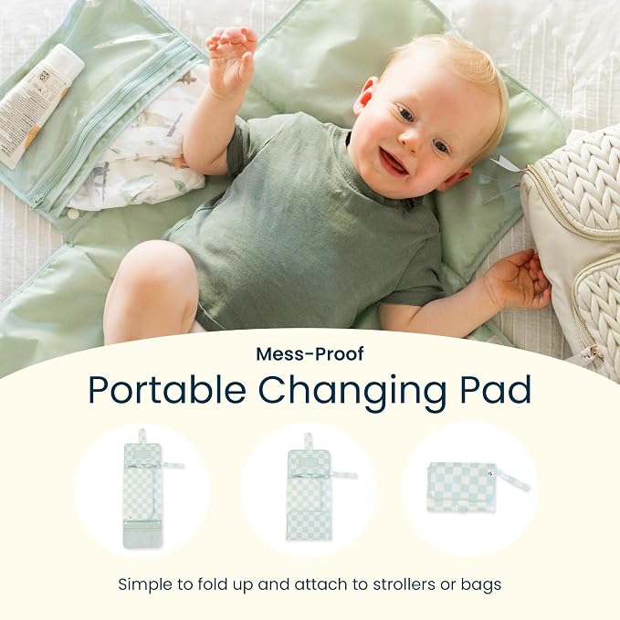 Tiny Twinkle Portable Diaper Changing Pad-Foldable Waterproof Changing Mat | - Image 2