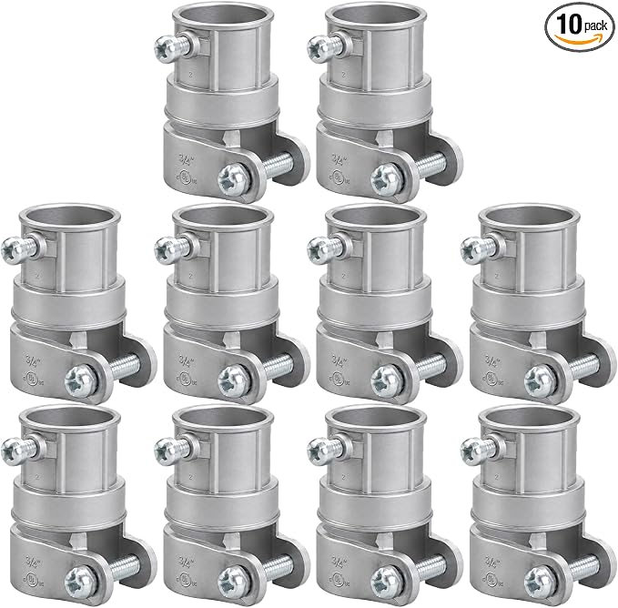 3/4" Squeeze EMT to Flex Coupling, UL Listed, 10 Pack | Zinc die-cast couplings by AIRTAK