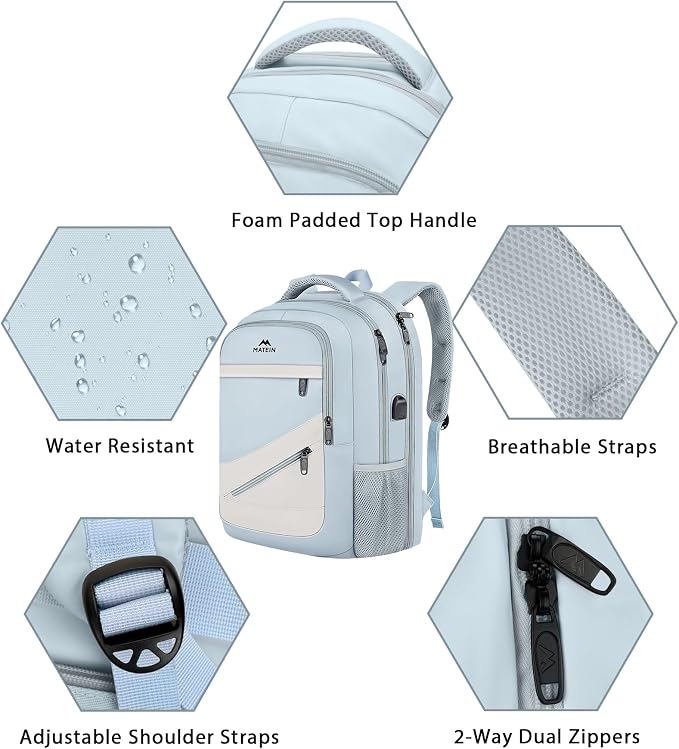 MATEIN 30 L Large Laptop Backpack, Stylish Lightweight Nursing Teacher Work - Image 8
