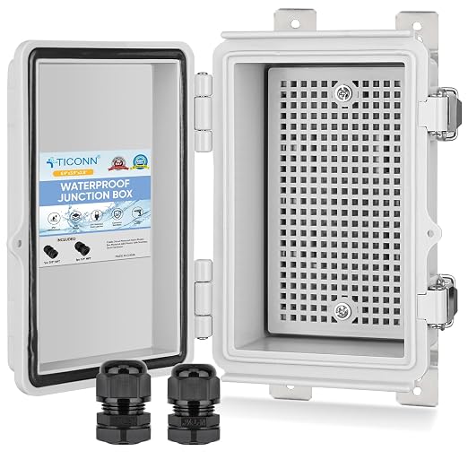 TICONN Outdoor Electrical Box Waterproof, ABS IP67 Junction Box Enclosure | by TICONN