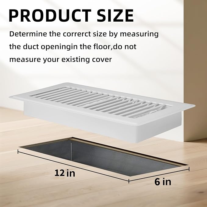 Floor Register 6x12-4 Pack Vent Covers - Image 5